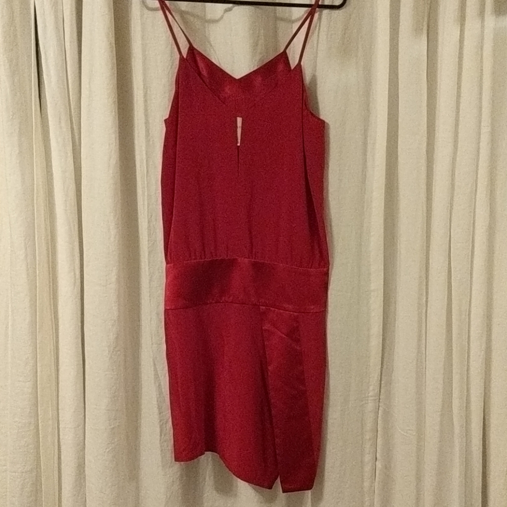 Michelle Mason dark pink sexy dress
